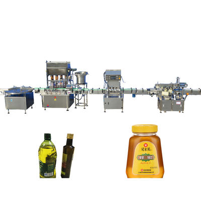 Porcellana 10-40 macchina di rifornimento del miele delle bottiglie/min, macchina di rifornimento dell'olio da tavola del motore facente un passo fornitore
